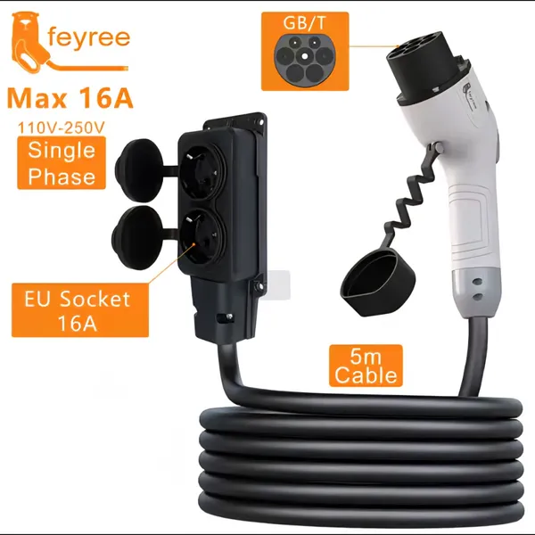کابل برگشت جریان V2L کانکتور GB/T برند FEYREE